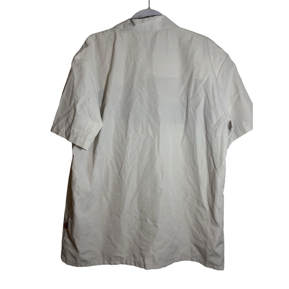 Woody's Retro Lounge Short Sleeve Button Up Size XL Grey - Picture 2 of 5